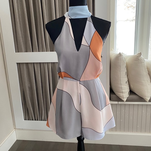 NWOT C/MEO Collective Colorful Romper - Picture 3 of 11